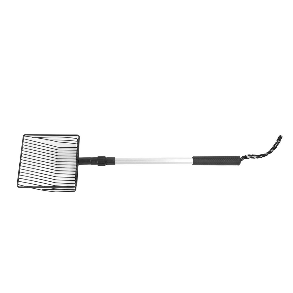 Extendable Cat Litter Scoop Lightweight Versatile Fine Screen Long Handle Metal