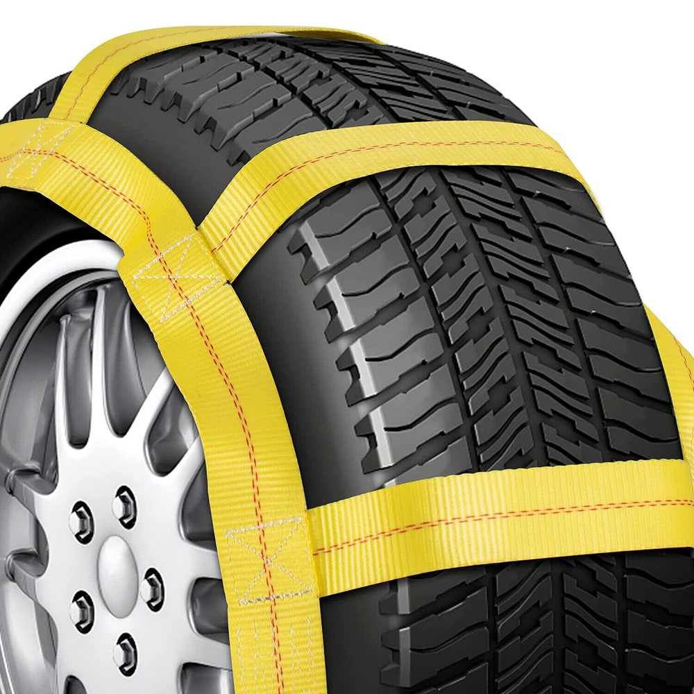 2 Pack Adjustable Tow Dolly Basket Straps With/ Flat Hook Tie Down Bonnet 17-21"