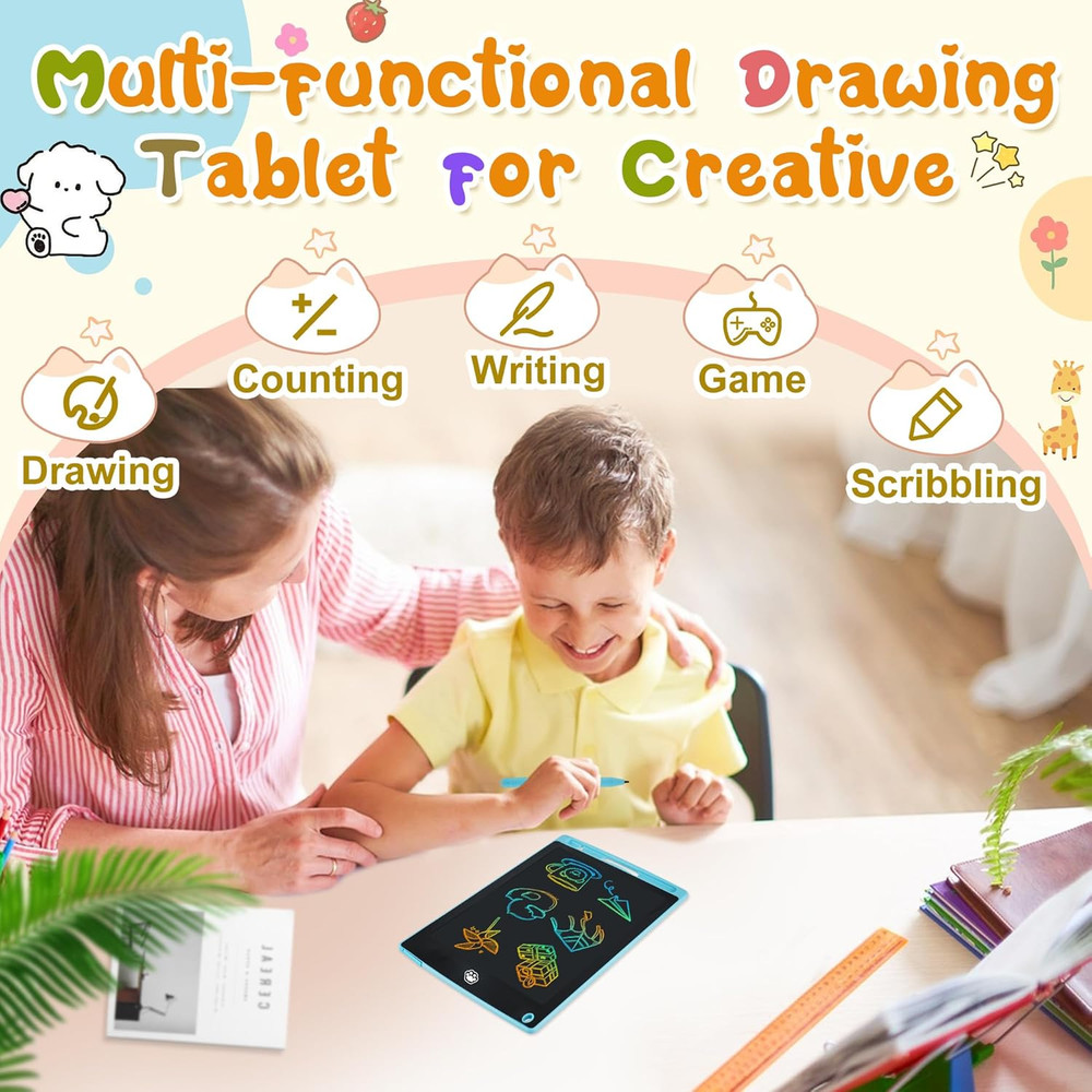 2 Pack LCD Writing Tablet, Electronic Drawing Writing Board, Erasable Drawing Do
