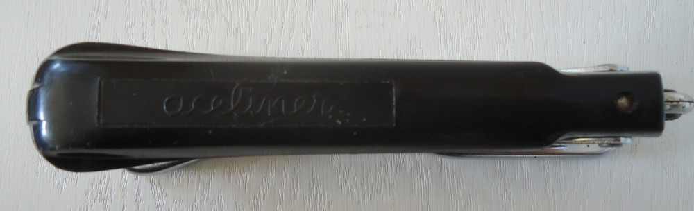 Vintage Stapler, Aceliner #502 Black and Chrome