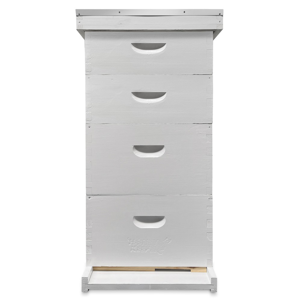 Beehive Kit Fully Assembled and Painted - 10 Frame Kit, 2 Deep, 2 Medium Supers
