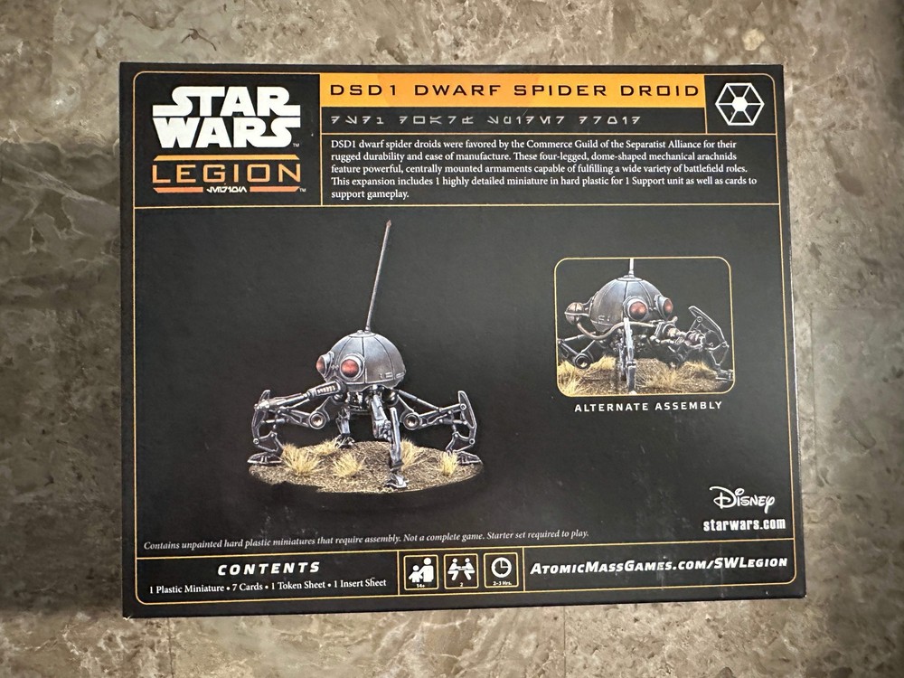 Star Wars Legion: DSD1 Dwarf Spider Droid