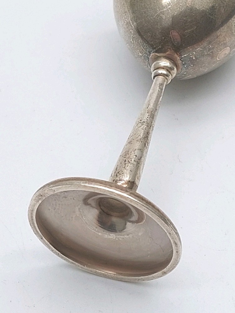 Antique Solid Silver Hallmarked Pedestal Goblet - 1911- Birmingham
