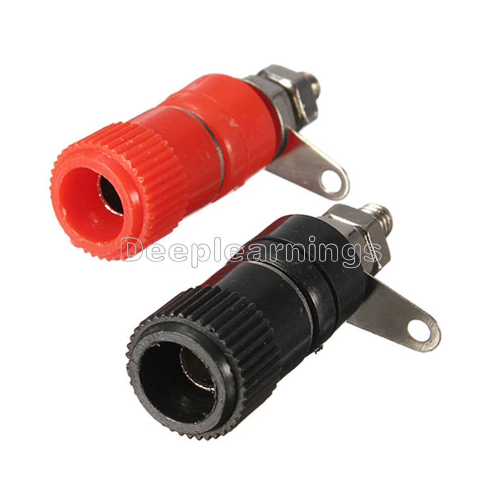 10PCS JS-910B 4mm Banana plug Jack socket Female Binding Post for Speaker Audio