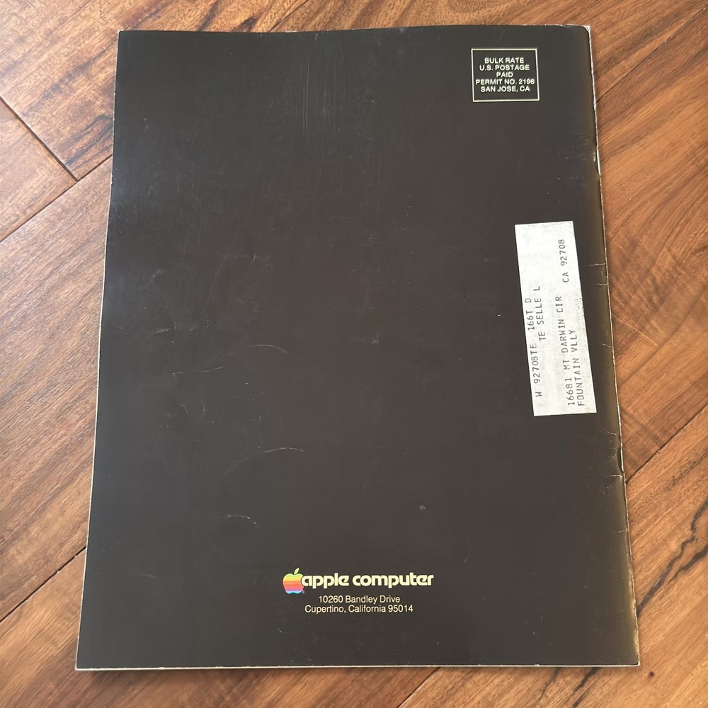 Apple Spring 1981 Catalog Computer Software Technology Magazine Vintage Print