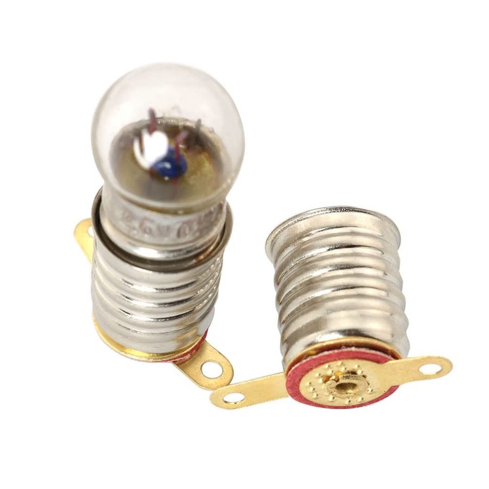 MEETOOT 10pcs E10 Mini LED Bulb Socket Student Physics Experiment Screw Base...