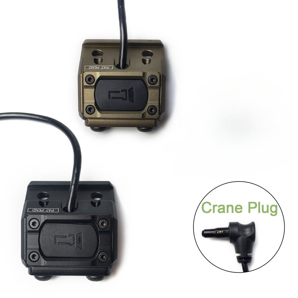 Tactical Flashlight M600B Replacement Tailcap + Remote Pressure Switch