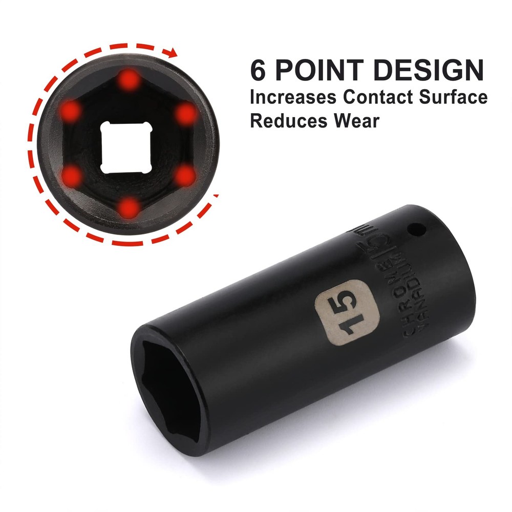 Mayouko 55PCS 1/4 Inch Drive Master Impact Socket Set, With Accessory