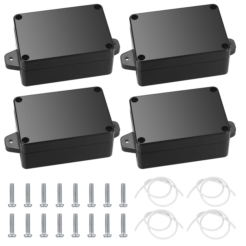 Project Box, 4pcs Junction Boxes, IP65 Waterproof Electrical Boxes, ABS Plast...