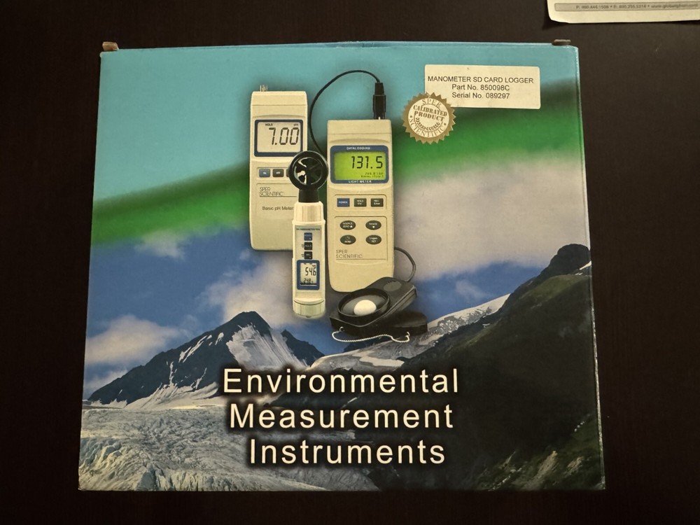 SPER Manometer SD Card Logger