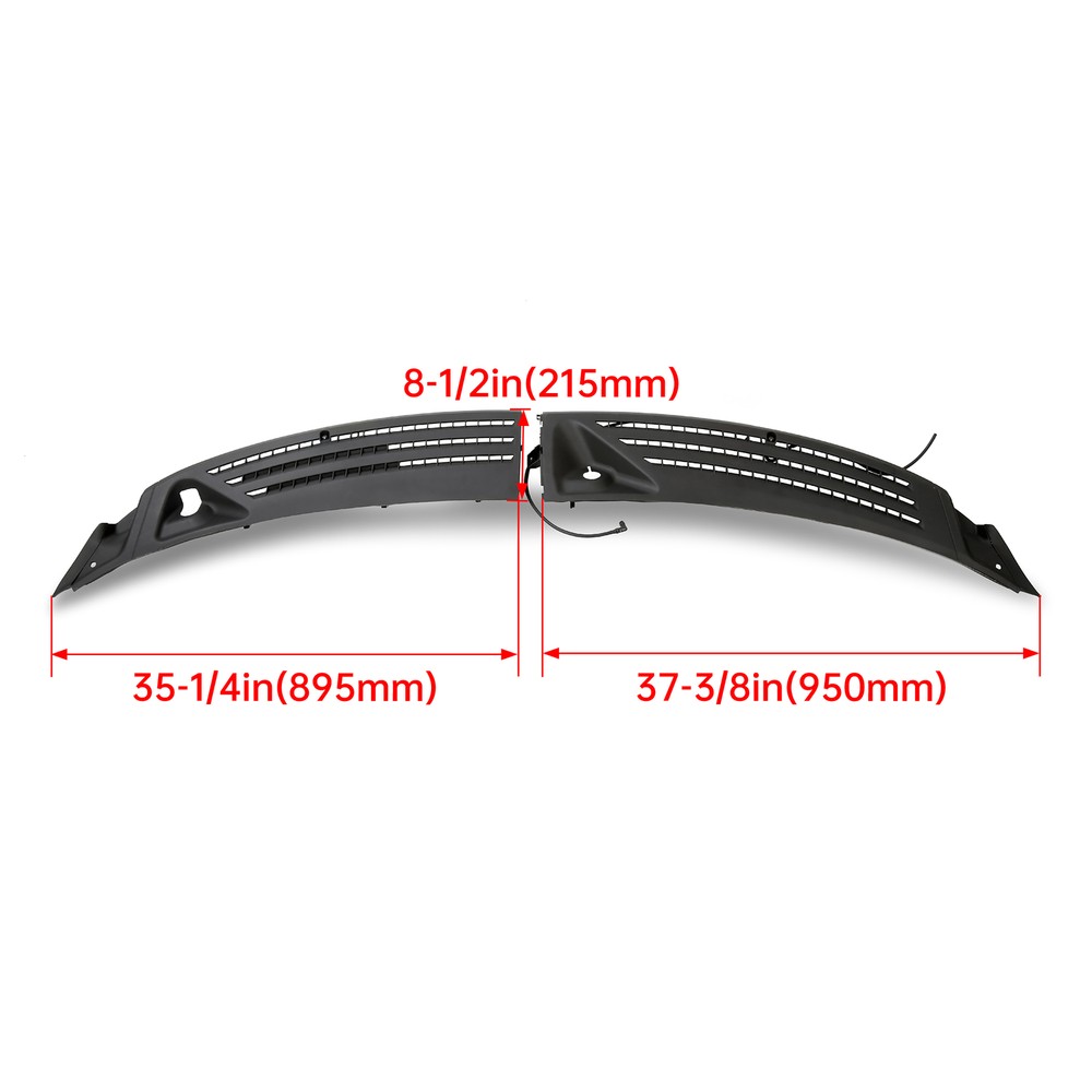 For 06-08 LINCOLN MARK LT Outer Windshield Window Wiper Cowl Cover Panels Pair