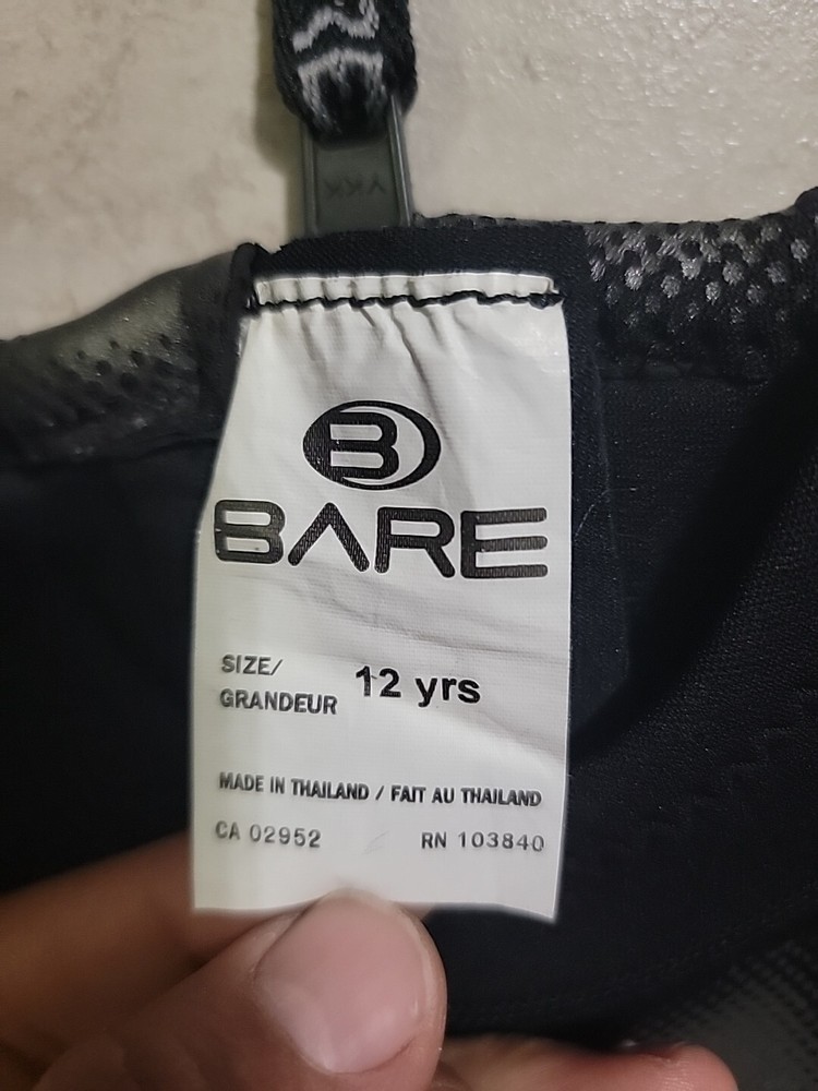 Bare 2/2mm Plazma Powerstretch Wetsuit Youth Size 12