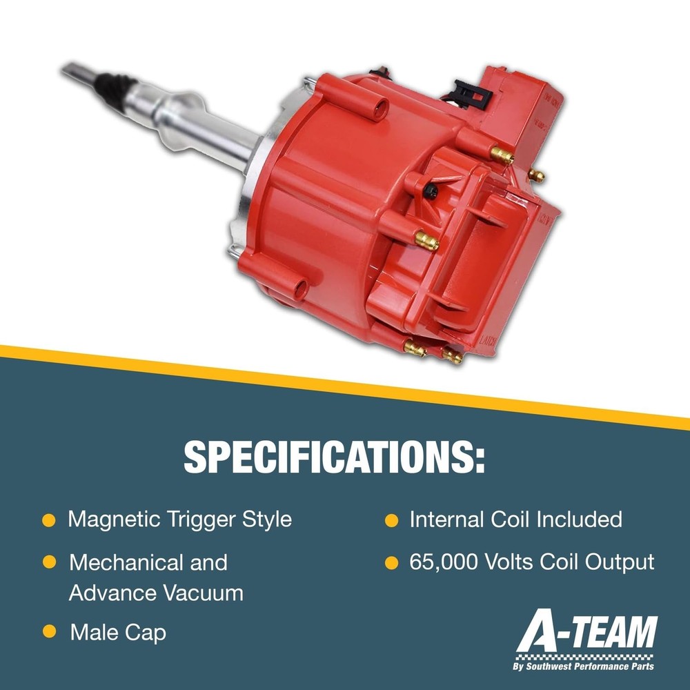 Slant-6 HEI Distributor - Red Cap, 6...