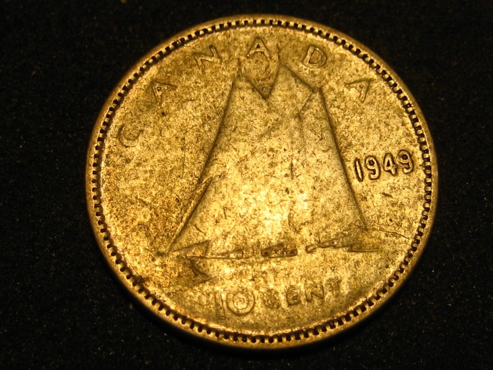 1949 Canadian Dime