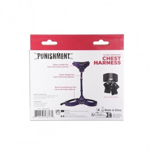 Punishment Body Harness - Purple
