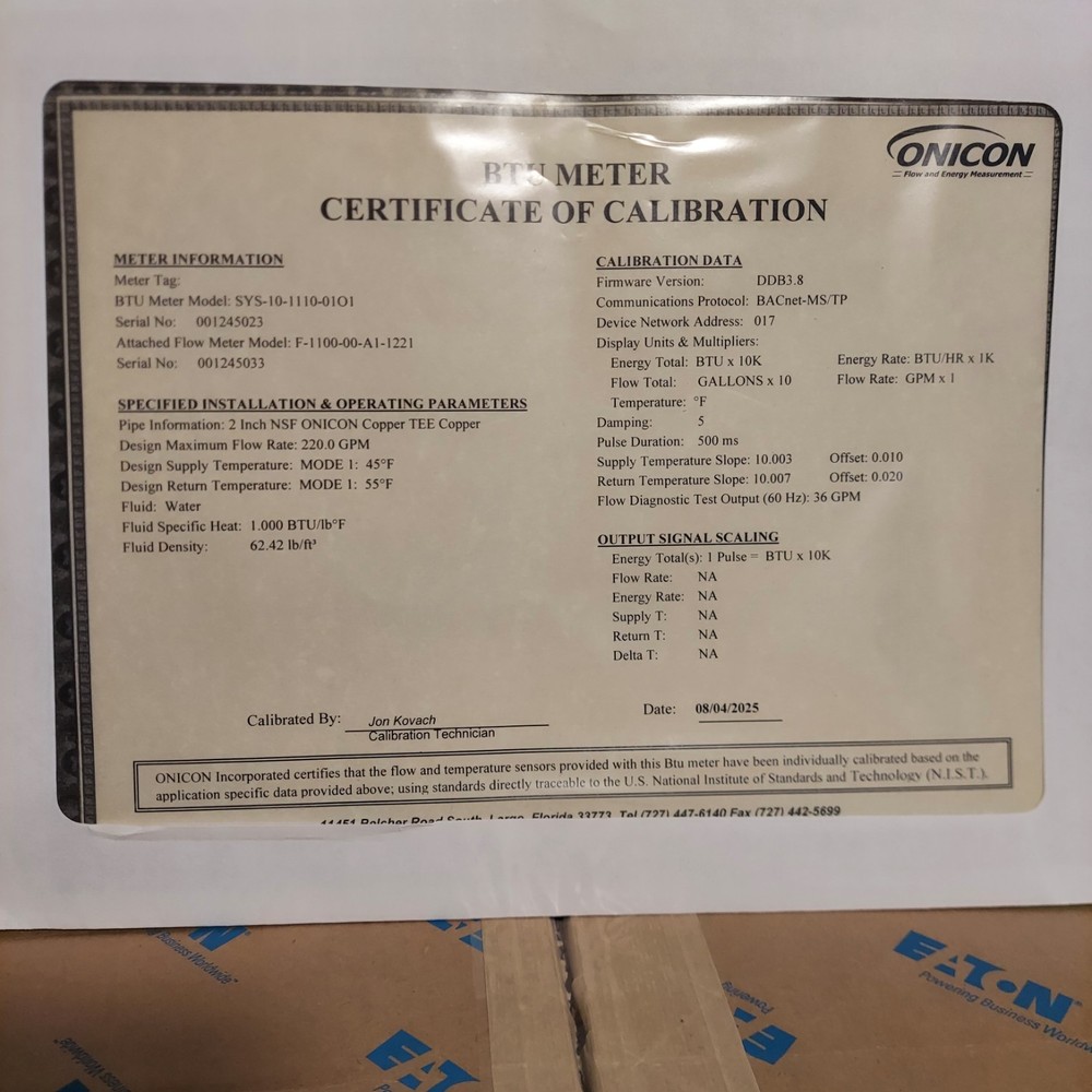 ONICON SYSTEM-10 BTU Meter Reader Controller