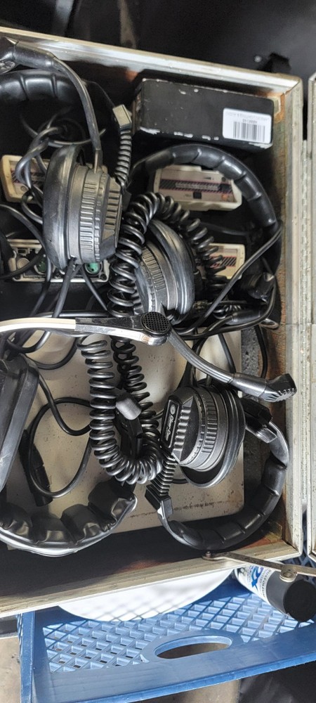 Clear-Com CS-222 Main Station Intercom System with Headsets and Adapter