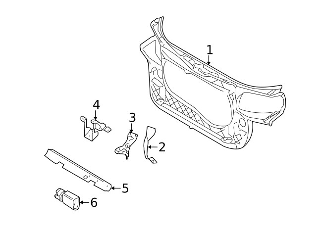 Genuine Audi Air Deflector 8E0-121-292-AA