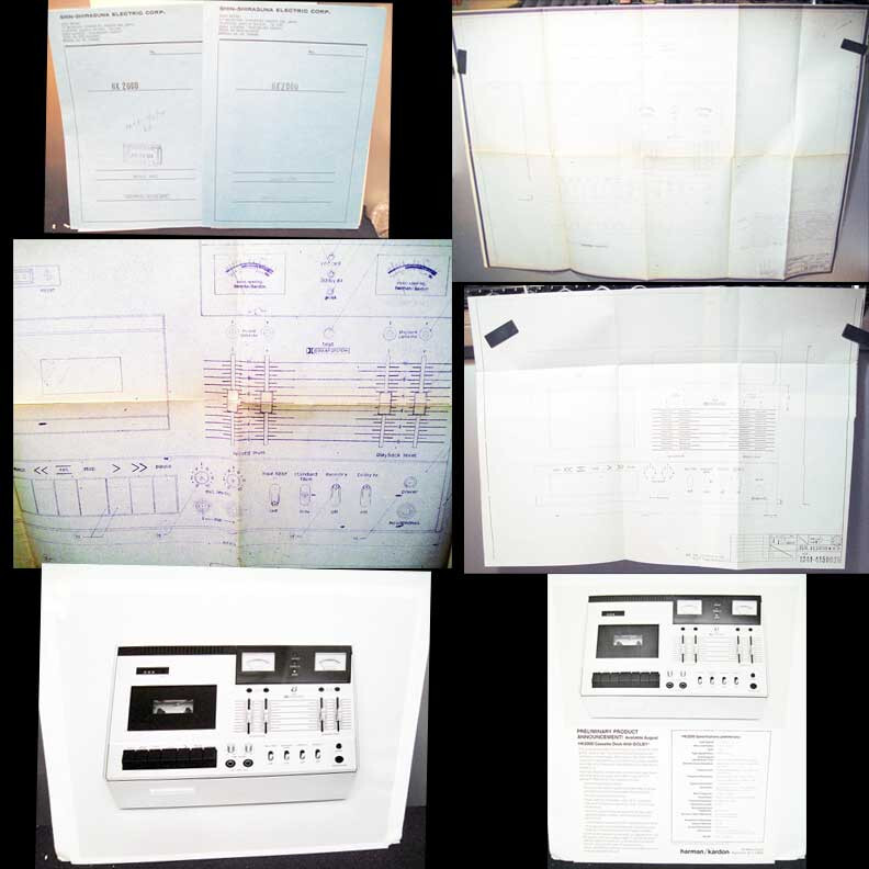 Harman Kardon HK2000 Tape Deck Design Specifications Blueprints +