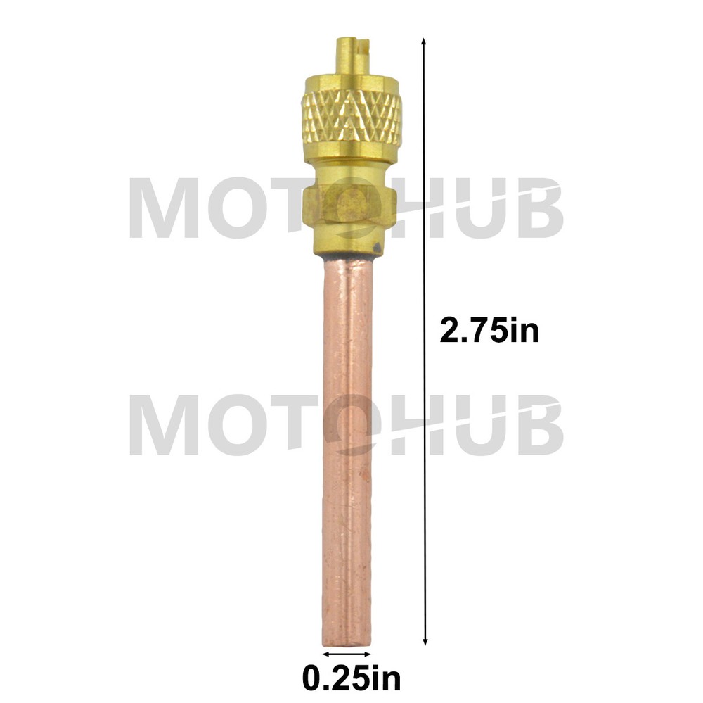 10pcs Service/Access Valve 1/4" SAE x 1/4" OD x 2.75" Stem Core & Core Remover