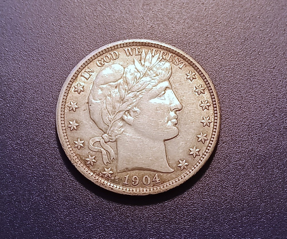Nice AU 1904-P Barber Half Dollar