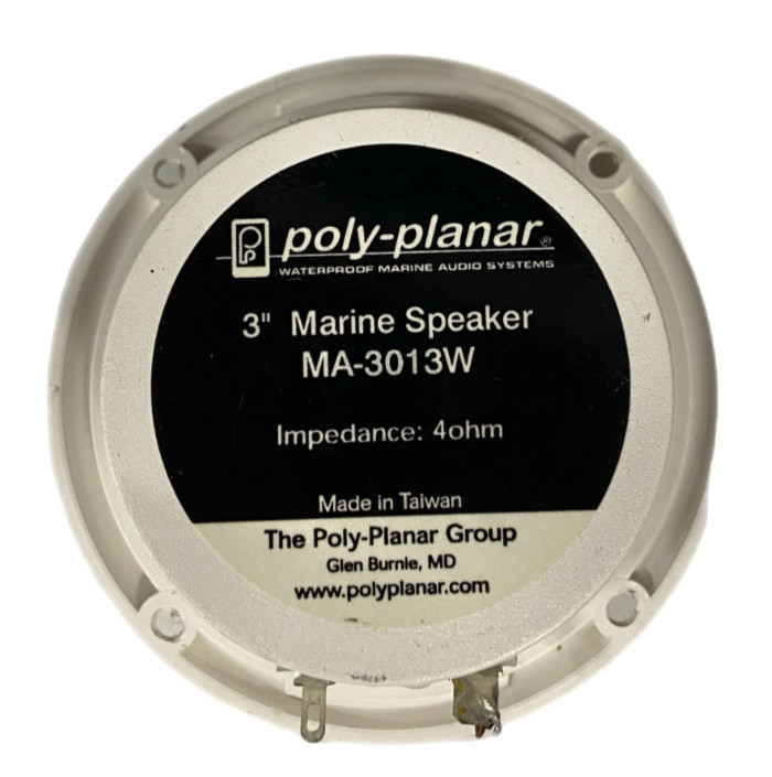 Poly-Planar 3" White Flush Mount Speaker MA-3013W (SINGLE )