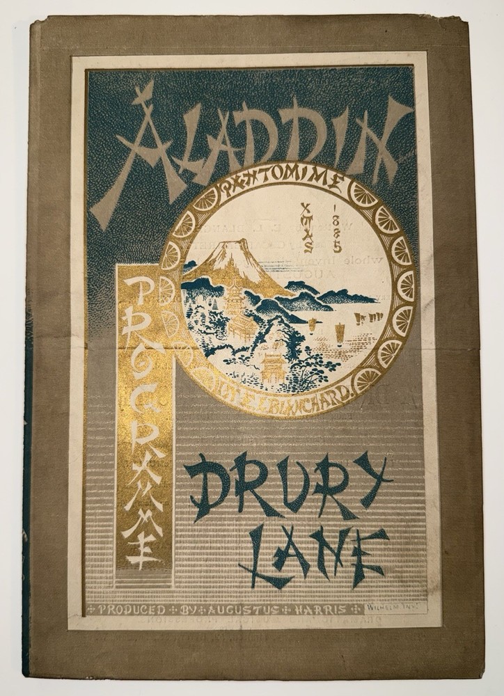 1885 Original Drury Lane - Aladdin Pantomime Programme  – Complete