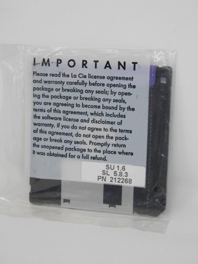 Lacie Storage Utilities Ver 1.6 • Floppy 3.5" Silverlining VirtualDisk DiskDup