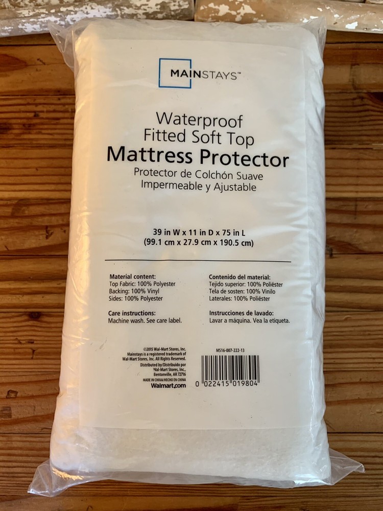 Waterproof Fitted Soft Top Mattress Protector Bedding Accessories White Twin