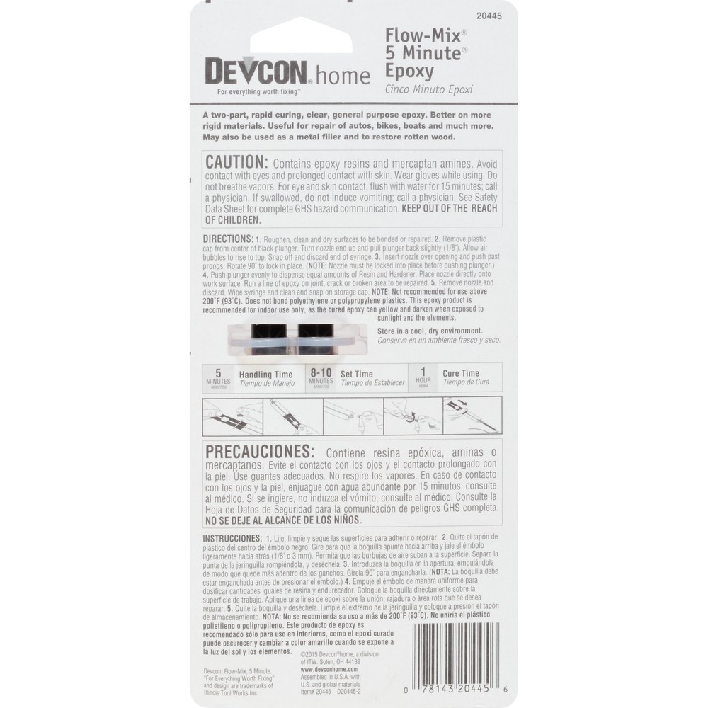 AP Products Devcon 20445 Flow-Mix 5-Minute Epoxy - 14 ml