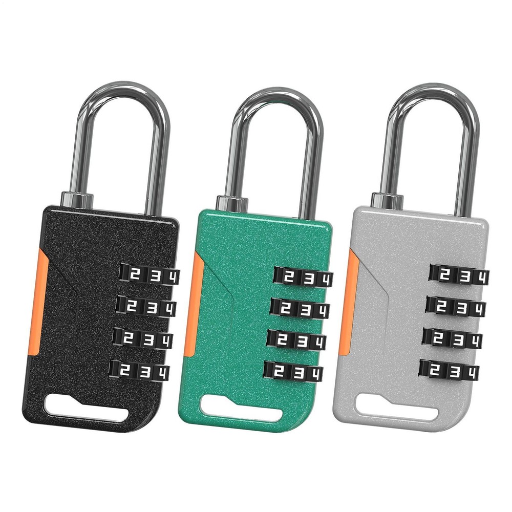 Resettable Combination Padlock - 4 Digit Lock - Waterproof & Heavy Duty