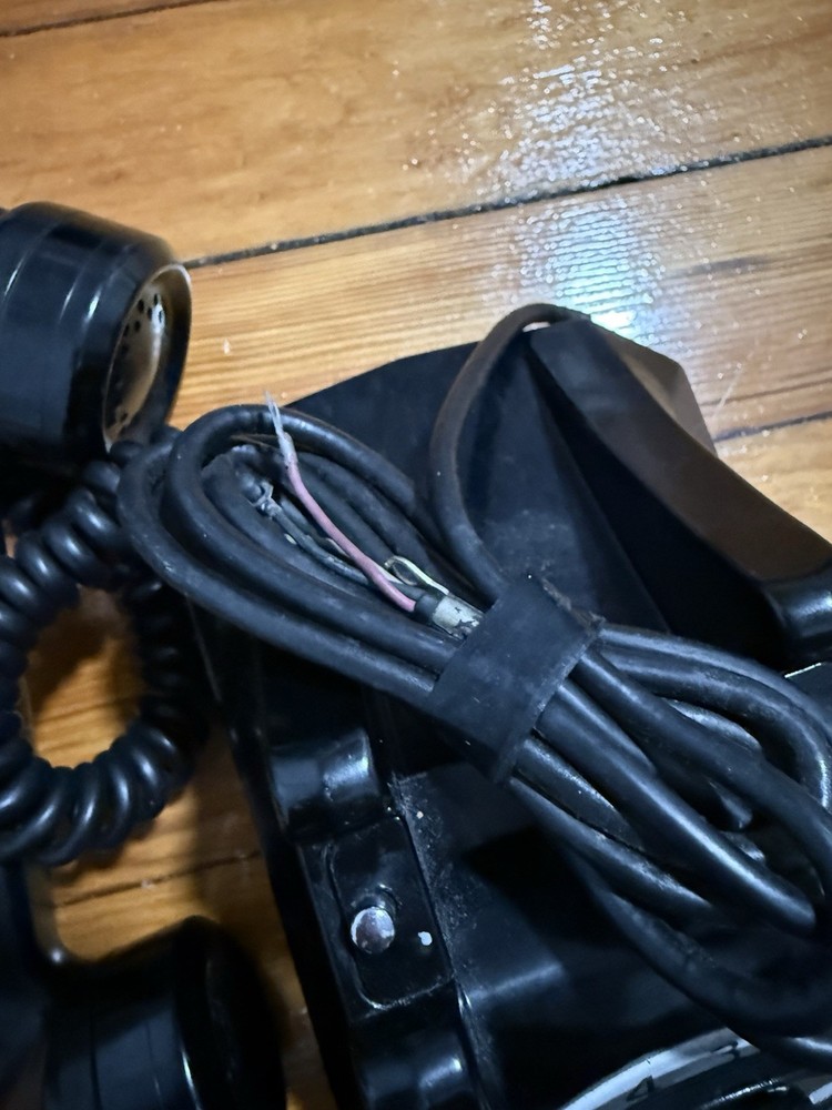 Rotary Phone Black Vintage Unknown Working Condition