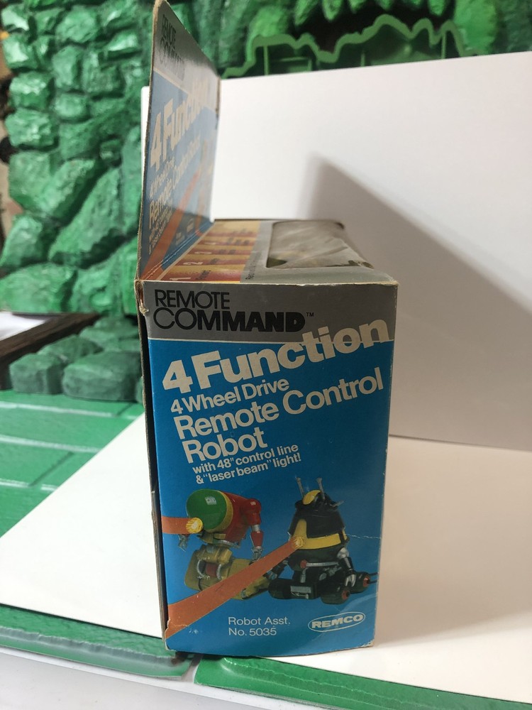 Vintage 1983 Remco Remote Command 4 Function Robot New In Package