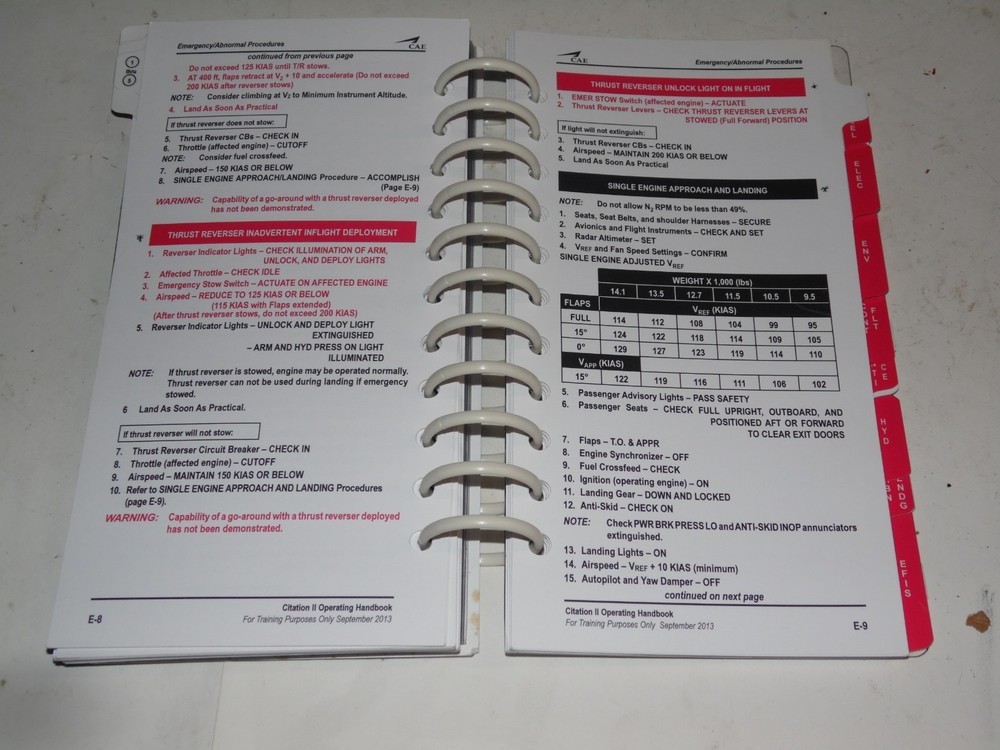 CAE Citation II Operating Handbook 2013