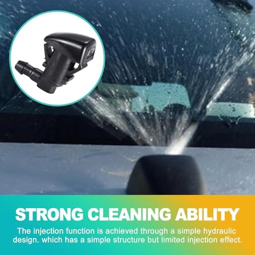 KornaDoz 2PCS Universal Windshield Washer Nozzle Kit, Automotive Replacement