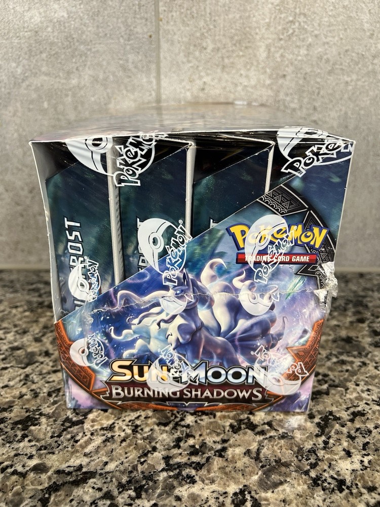 Pokemon Sun & Moon Burning Shadows Theme Deck Display