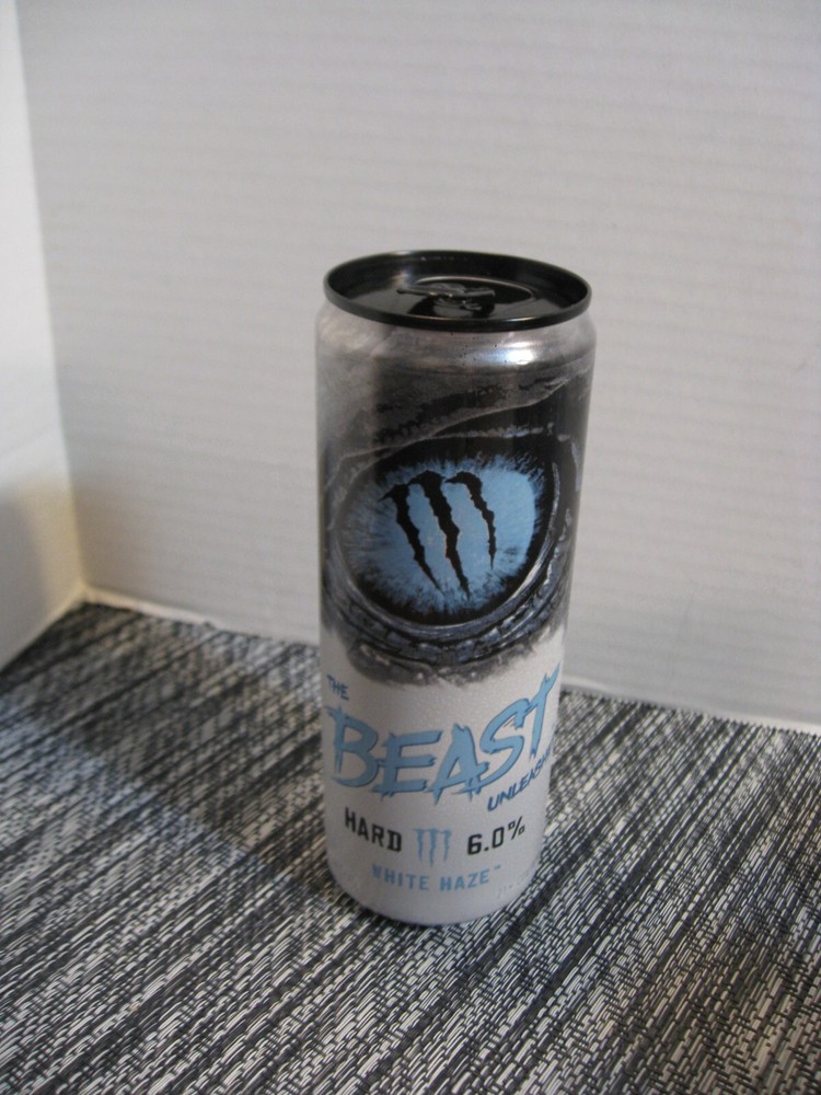 Monster EMPTY Can - 12 oz. HARD Beast Unleashed - White Haze - 2023