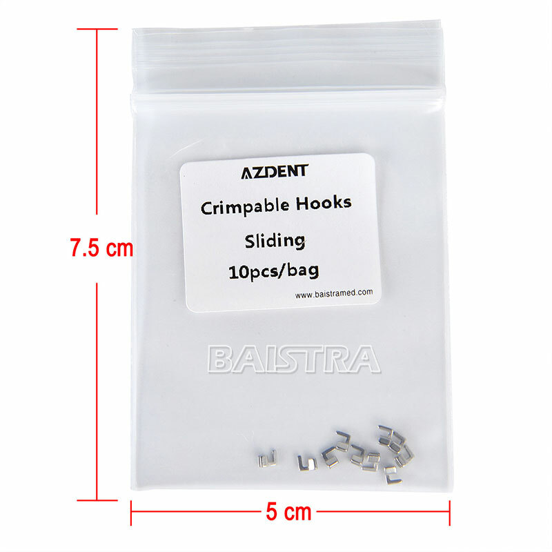 10 Model AZDENT Dental Orthodontic Crimpable Hook Stops Type 10pcs/pack