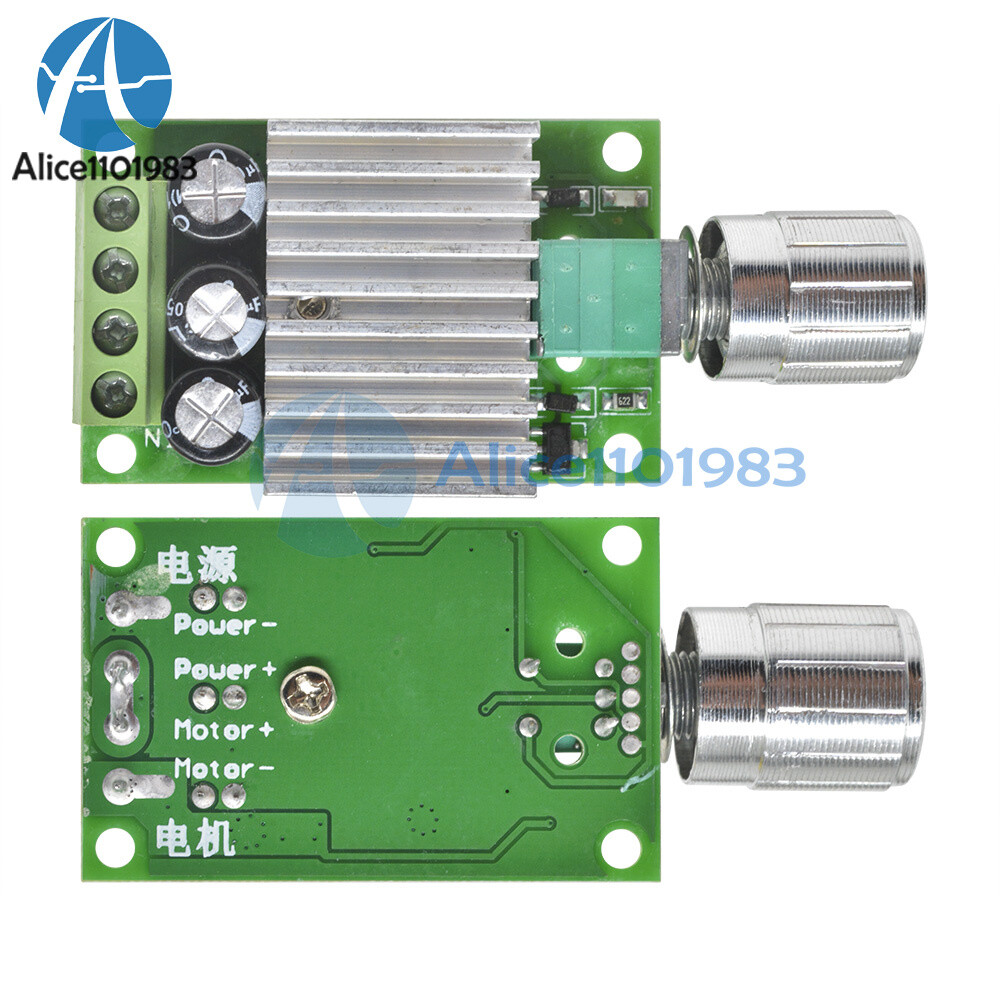 DC 6V 12V 24V 30V 10A DC Motor Speed Controller PWM Controller Board
