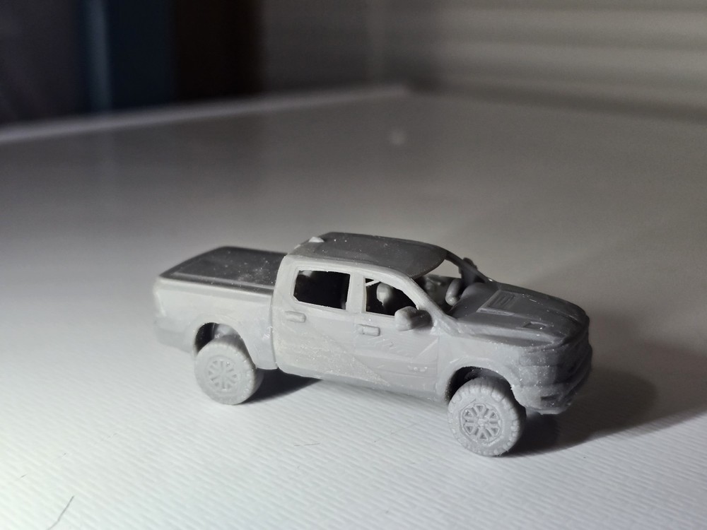 N Scale 2022 Dodge Ram Crew Cab Undecorated Kit 3d Printed