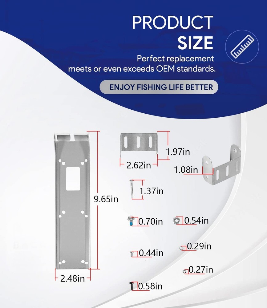 000-12603-001 Transom Transducer Mount Bracket for StructureScan 3D, Structur...