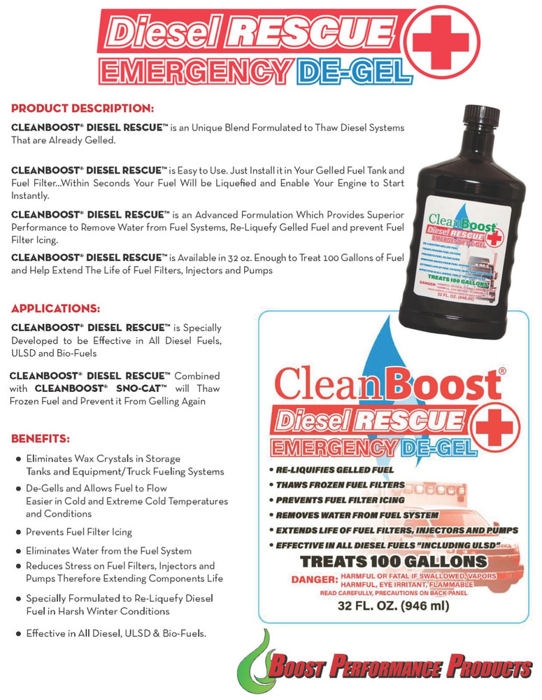 CleanBoost® Diesel Rescue™ 32oz Combo