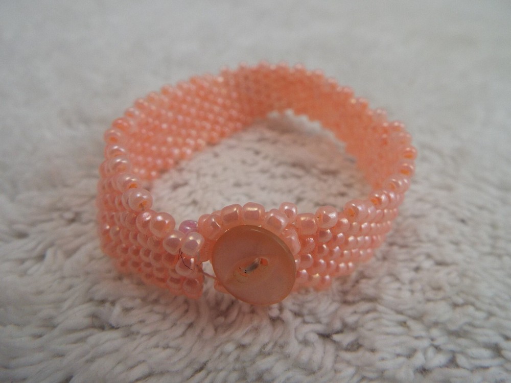 Oink Micro Glass Bead Mesh Bracelet (B24)
