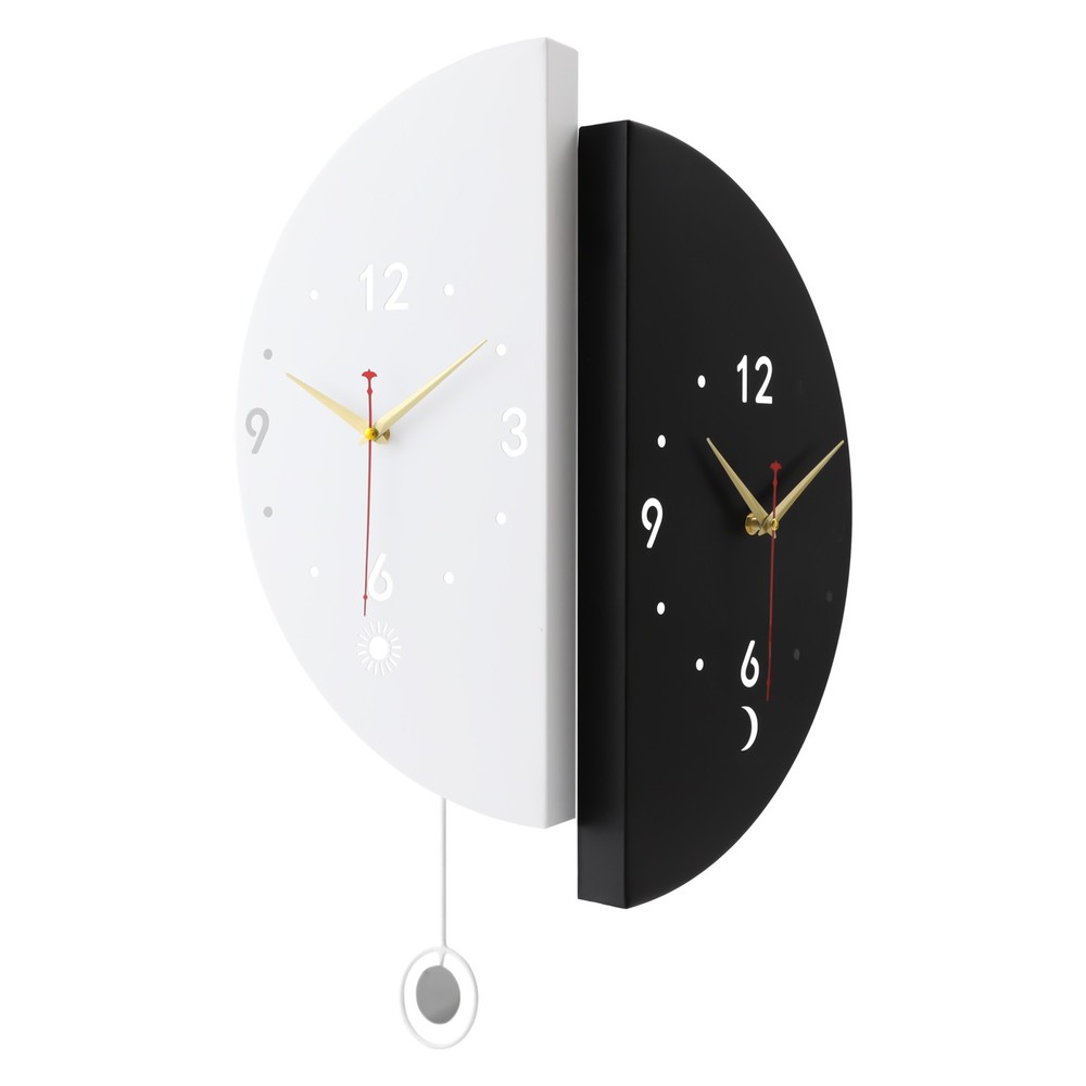 Wall Clock Decoration, Double-sided Corner Wall Clock, Modern Wall Clock
