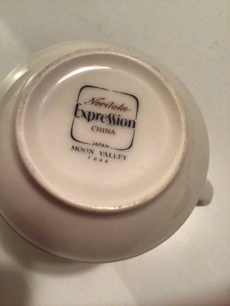 Noritake Expression Moon Valley Creamer Vintage Pattern Number 7044