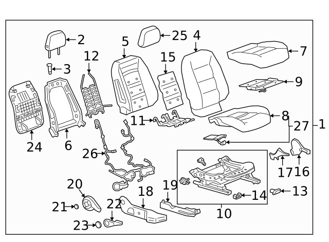 Genuine GM Head Restraint Guide 13371672