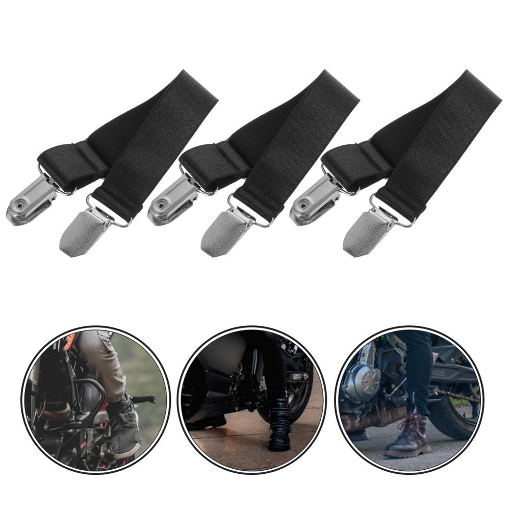 6 Pcs Pant Clips for Boots Bed Sheet Secure Straps Pants Elastic