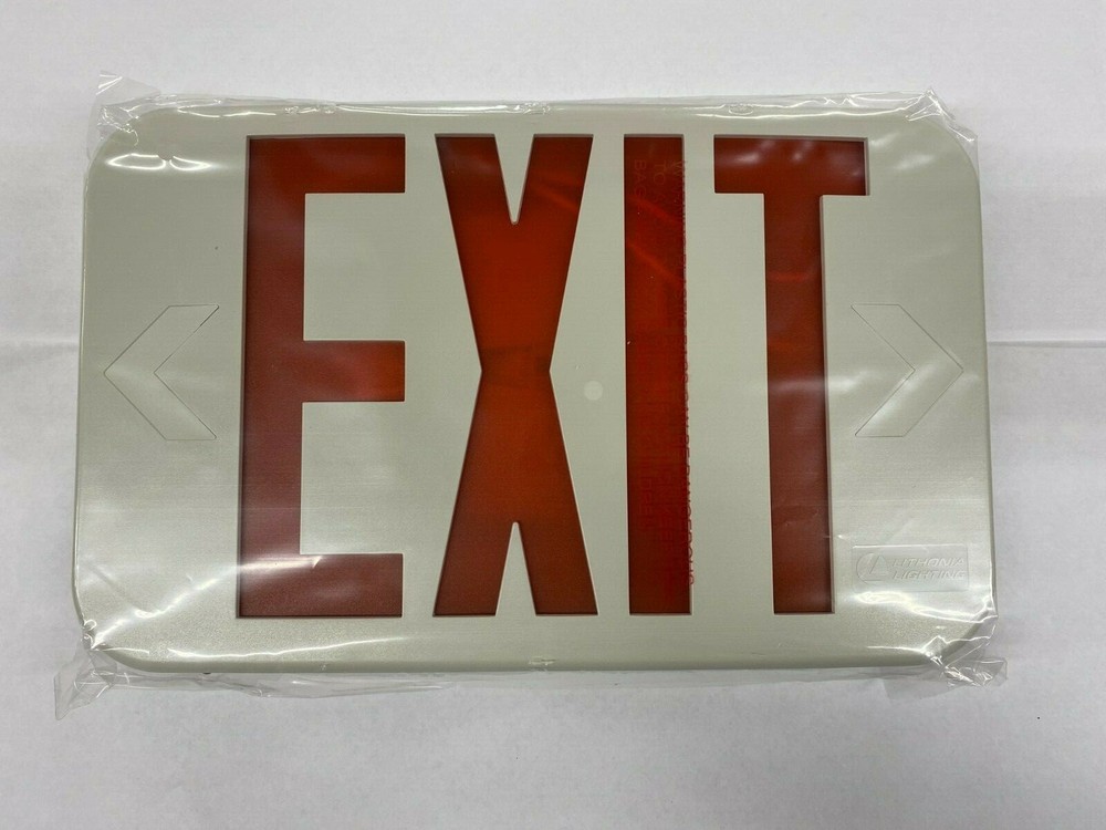 Lithonia Lighting LED Red Exit Sign 210LC6 Dual Voltage