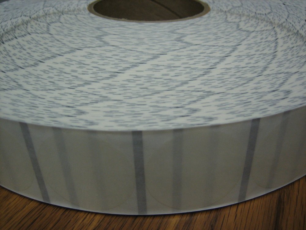 5000 1" WHITE POLY ADHESIVE DOT FOR MAILING BL2