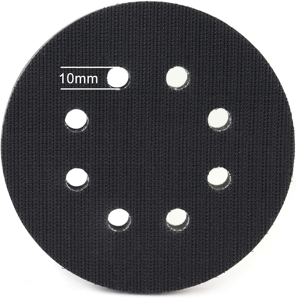 SATC 5 inch Hook Loop Soft Foam Interface 8Holes Sanding Disc Buffer Backing Pad